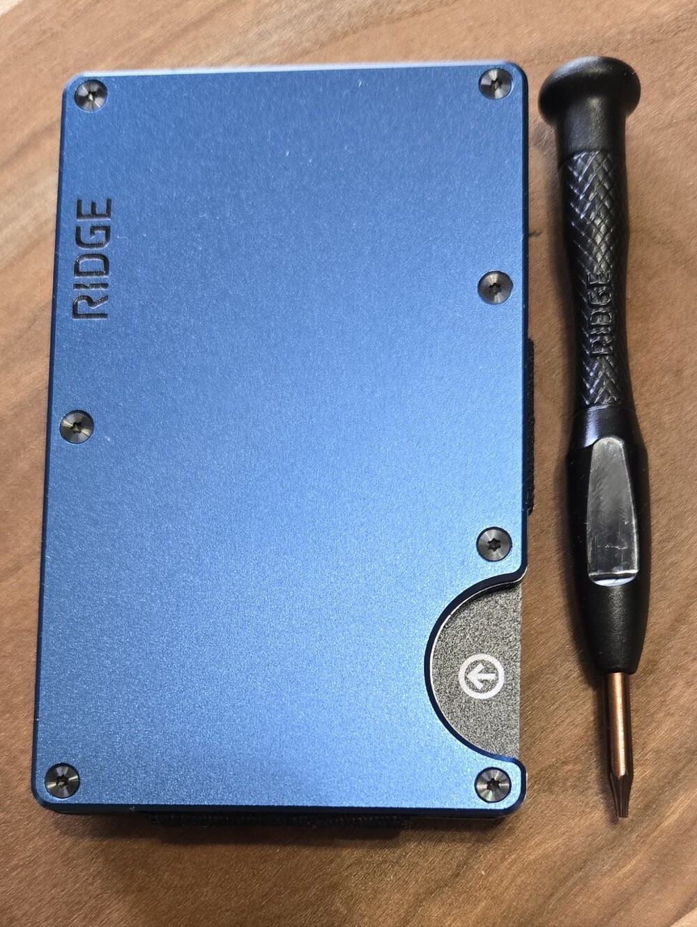 Ridge Aluminum Slim Wallet - Blue Alpine